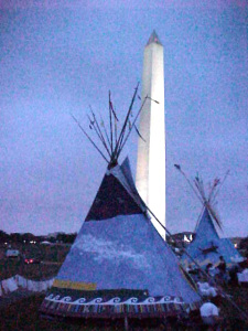 Tipi at the Washington Monument