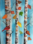 Birch Trees Painted by Nancy Morehead