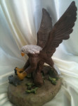 Eagle clay sculpture